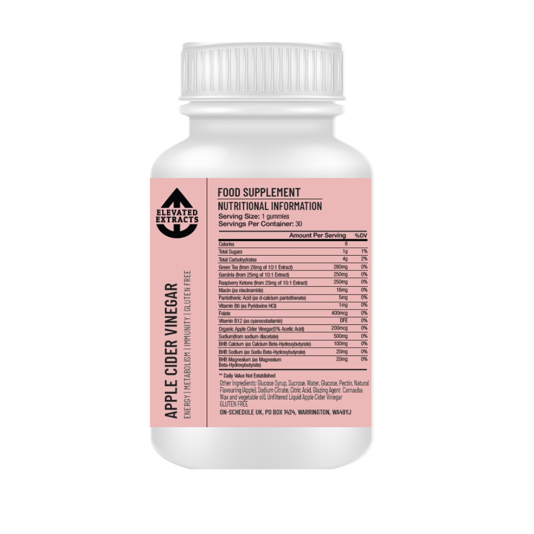 Elevated Extracts Apple Cider Vinegar - 30 Gummies