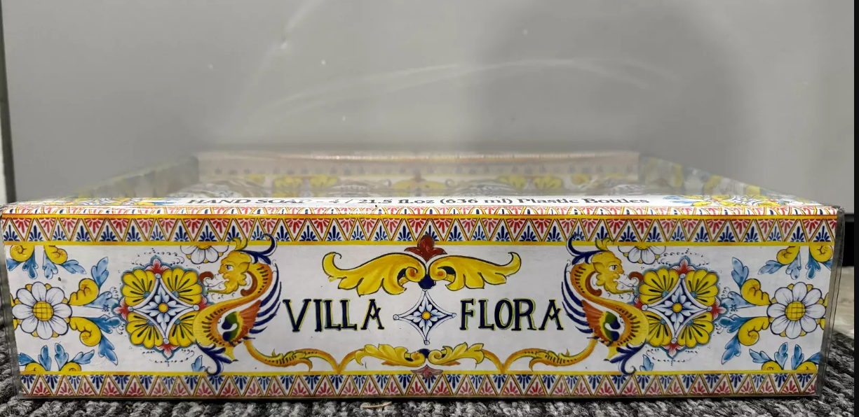 Villa Flora Liquid Soap, 4 x 636ml - Gift Box