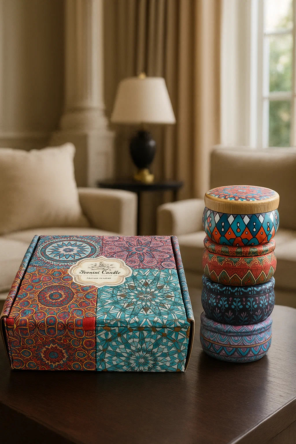 Scented Candles Gift Set - Pack of 4 (Lavender, Cedar & Fir, Citronella, Gardenia)