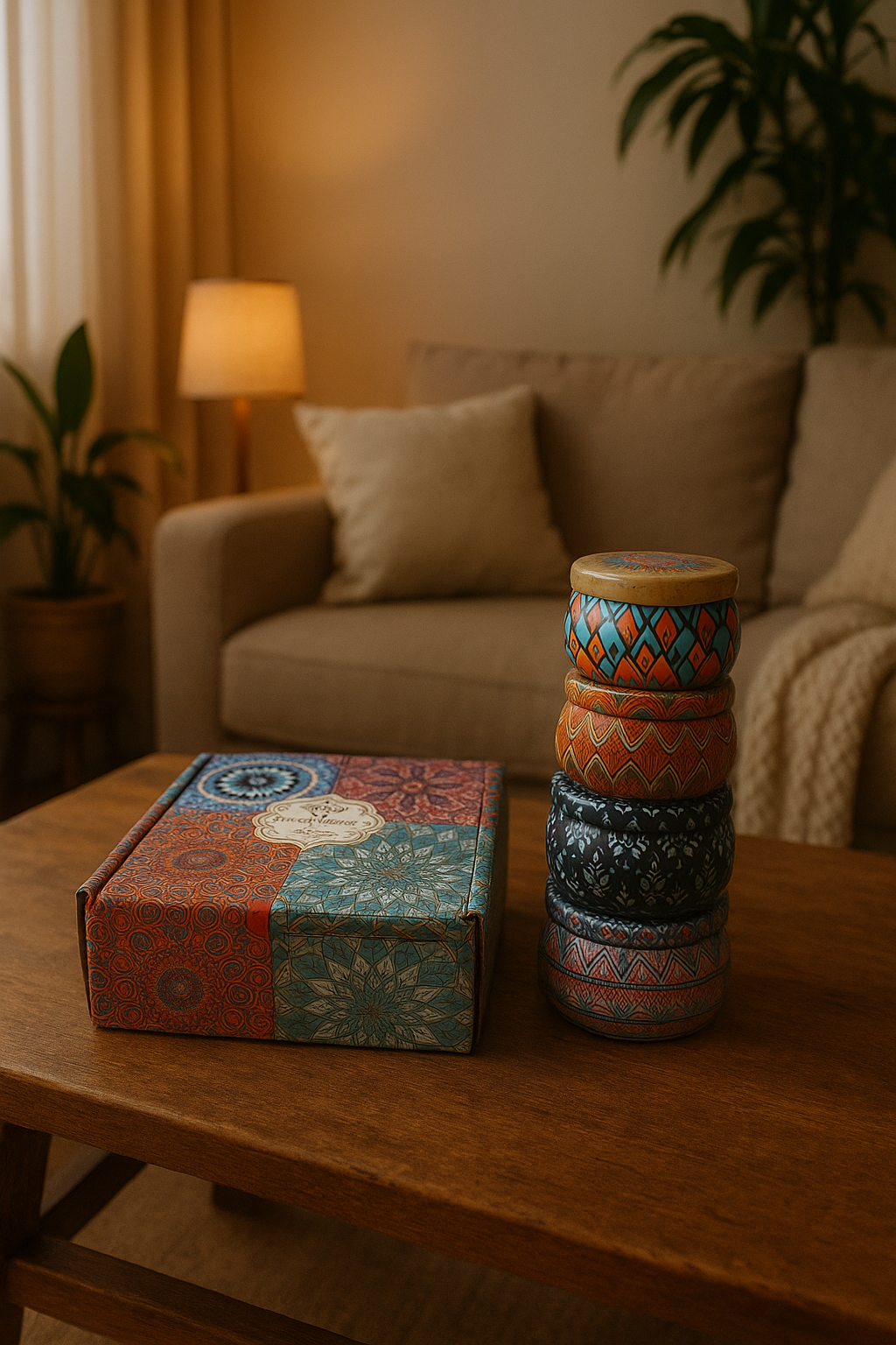 Scented Candles Gift Set - Pack of 4 (Lavender, Cedar & Fir, Citronella, Gardenia)