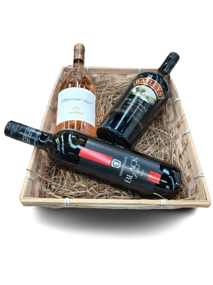 Luxury Indulgence Hamper – (3 Bottles) Baileys, Whispering Angel & McGuigan Red