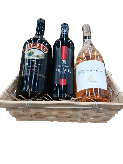 Luxury Indulgence Hamper – (3 Bottles) Baileys, Whispering Angel & McGuigan Red
