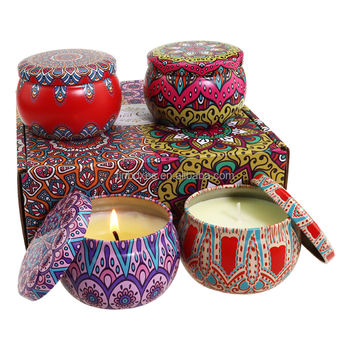 Scented Candles Gift Set - Pack of 4  (Rose, Lavender, Lemon, and Cocoa Flavour)