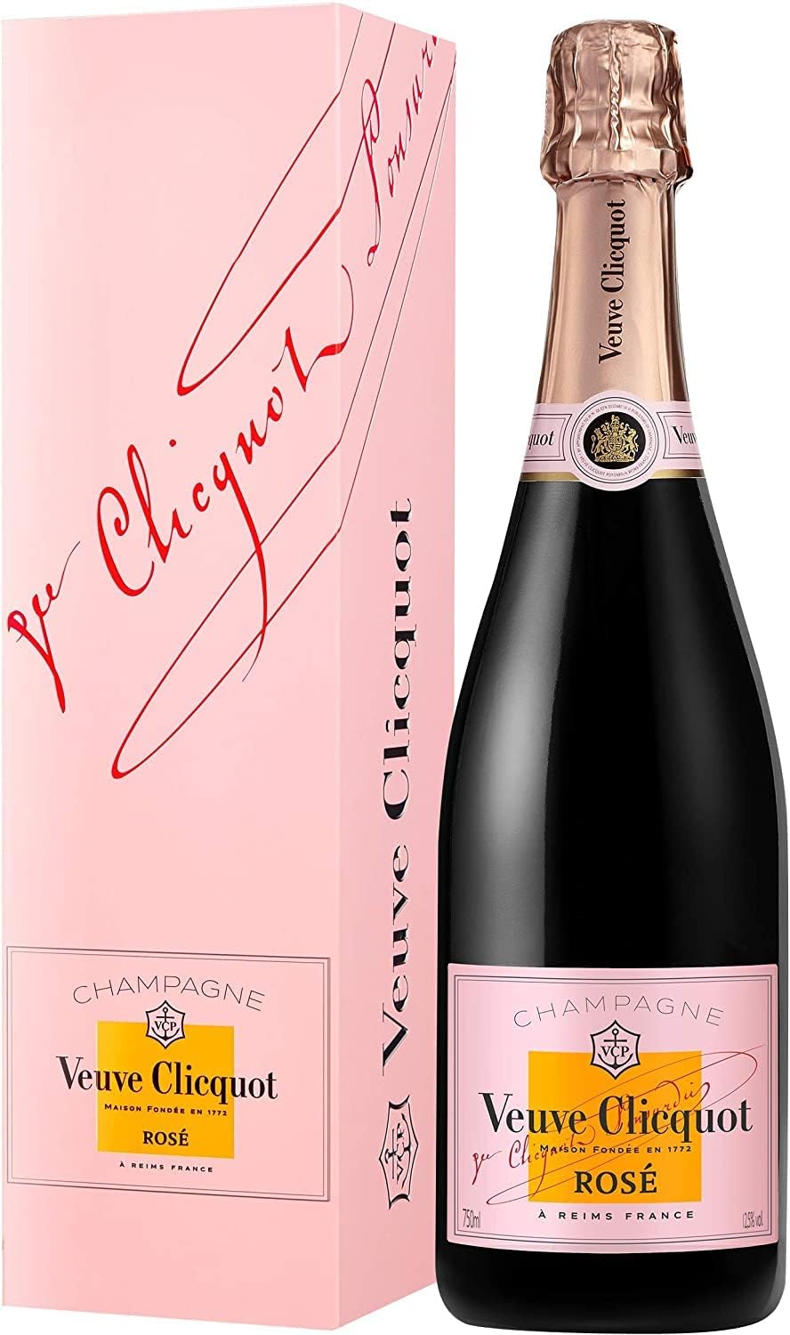 Veuve Clicquot Rosé Label Champagne, Gift Box, 75cl